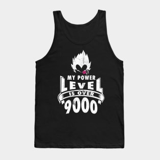 Vegeta Power Level - white print Tank Top